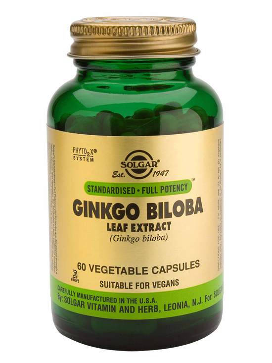 Solgar Ginkgo Biloba Leaf 60 Capsules